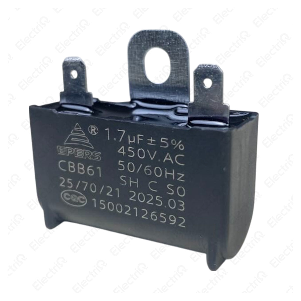Electriq CBB61 Electric Fan Capacitor Terminal & Wire Type Replacement Part