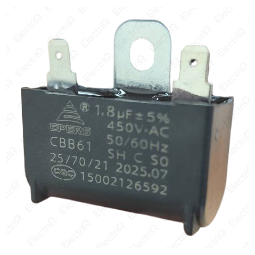 Electriq CBB61 Electric Fan Capacitor Terminal & Wire Type Replacement Part