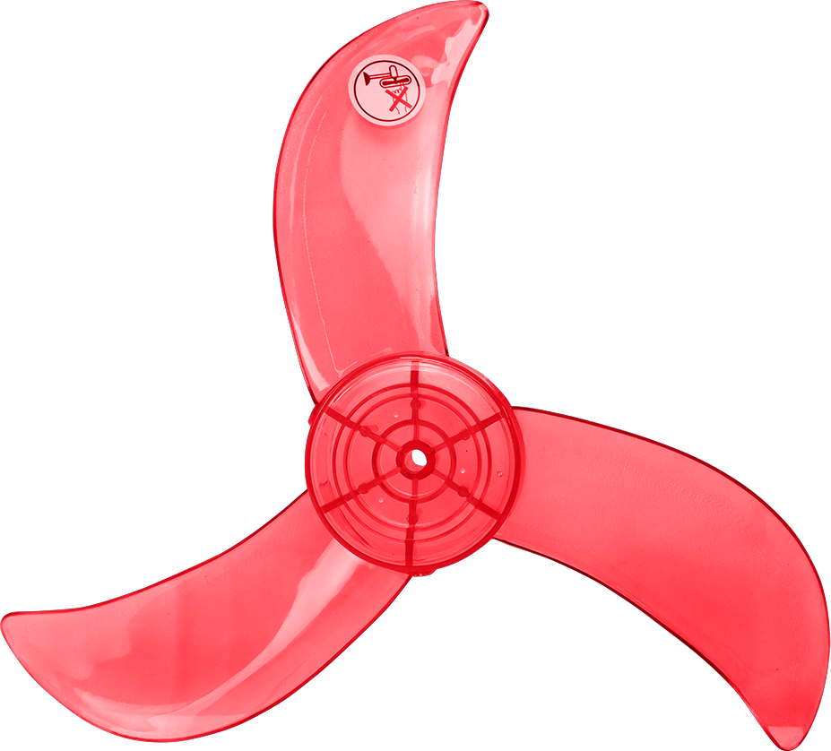 Electriq 16" Standard Banana Type Transparent Fan Blade Replacement Part