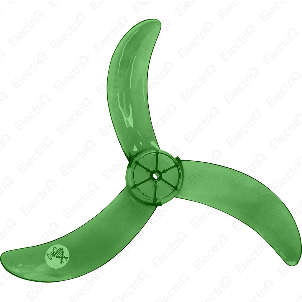 Electriq 18” Transparent Banana Fan Blade (D-Type / Half Moon) Universal Fit