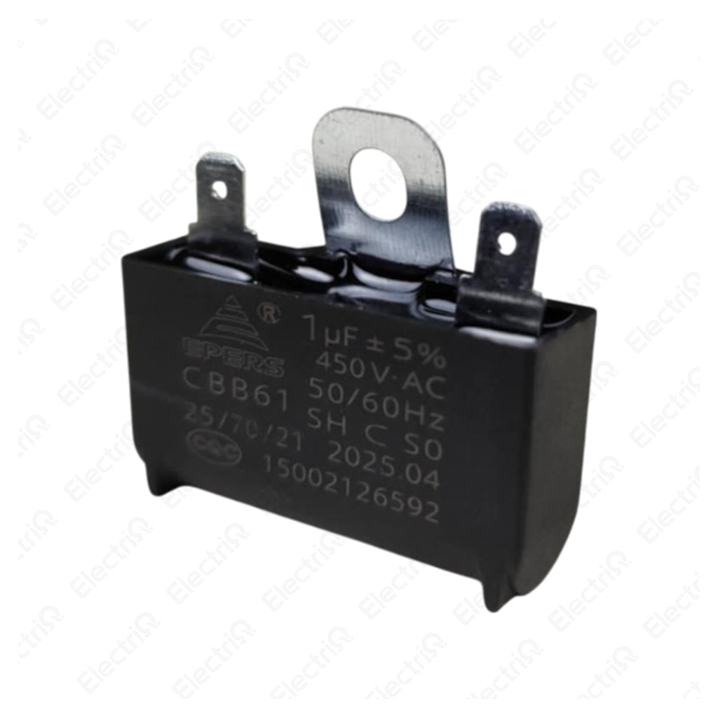 Electriq CBB61 Electric Fan Capacitor Terminal & Wire Type Replacement Part