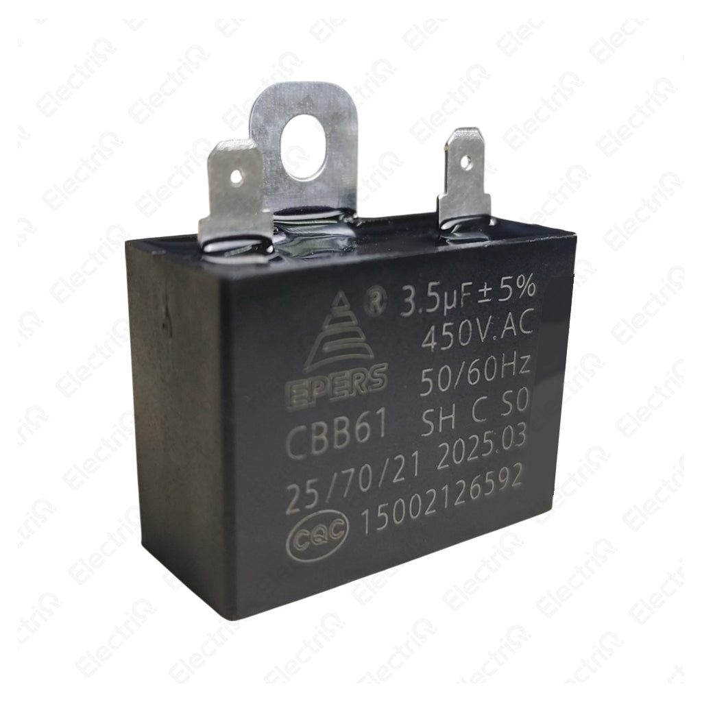Electriq CBB61 Electric Fan Capacitor Terminal & Wire Type Replacement Part