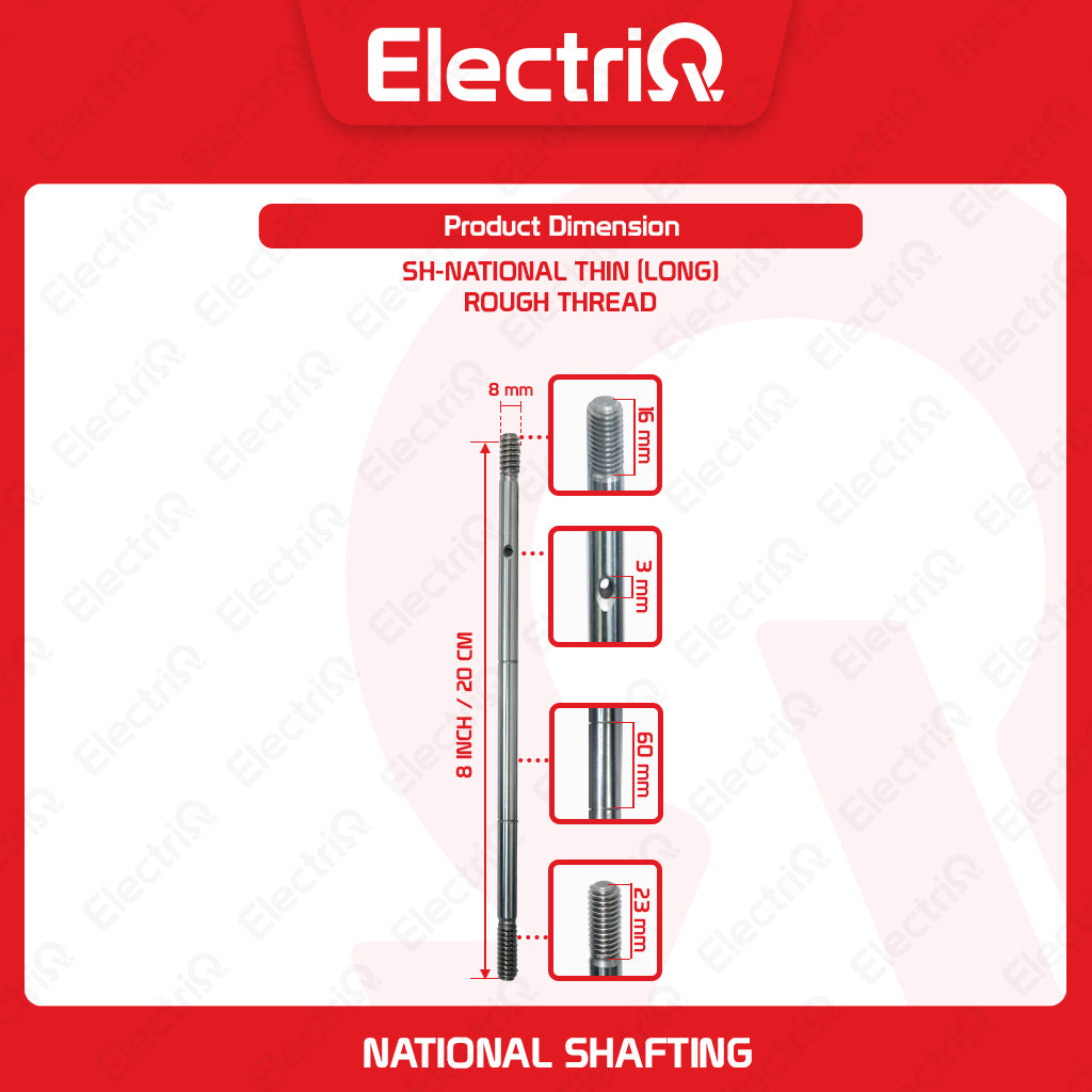 Electriq Electric Fan Parts Shafting 8mm(diameter) Electric Fan Replacement Part