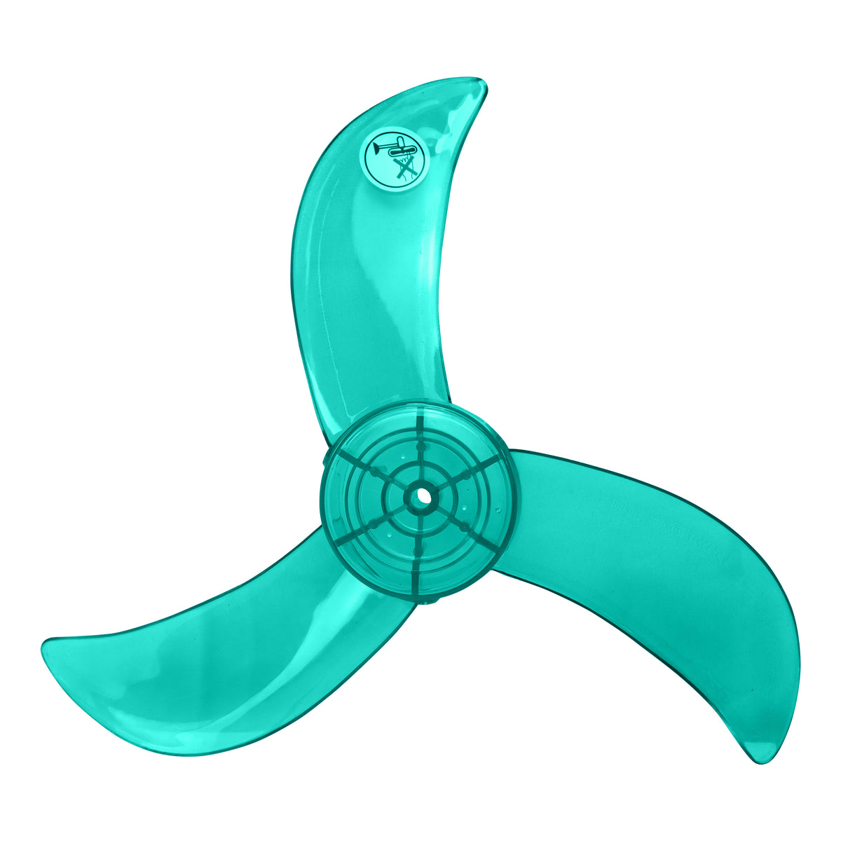Electriq 16" Standard Banana Type Transparent Fan Blade Replacement Part