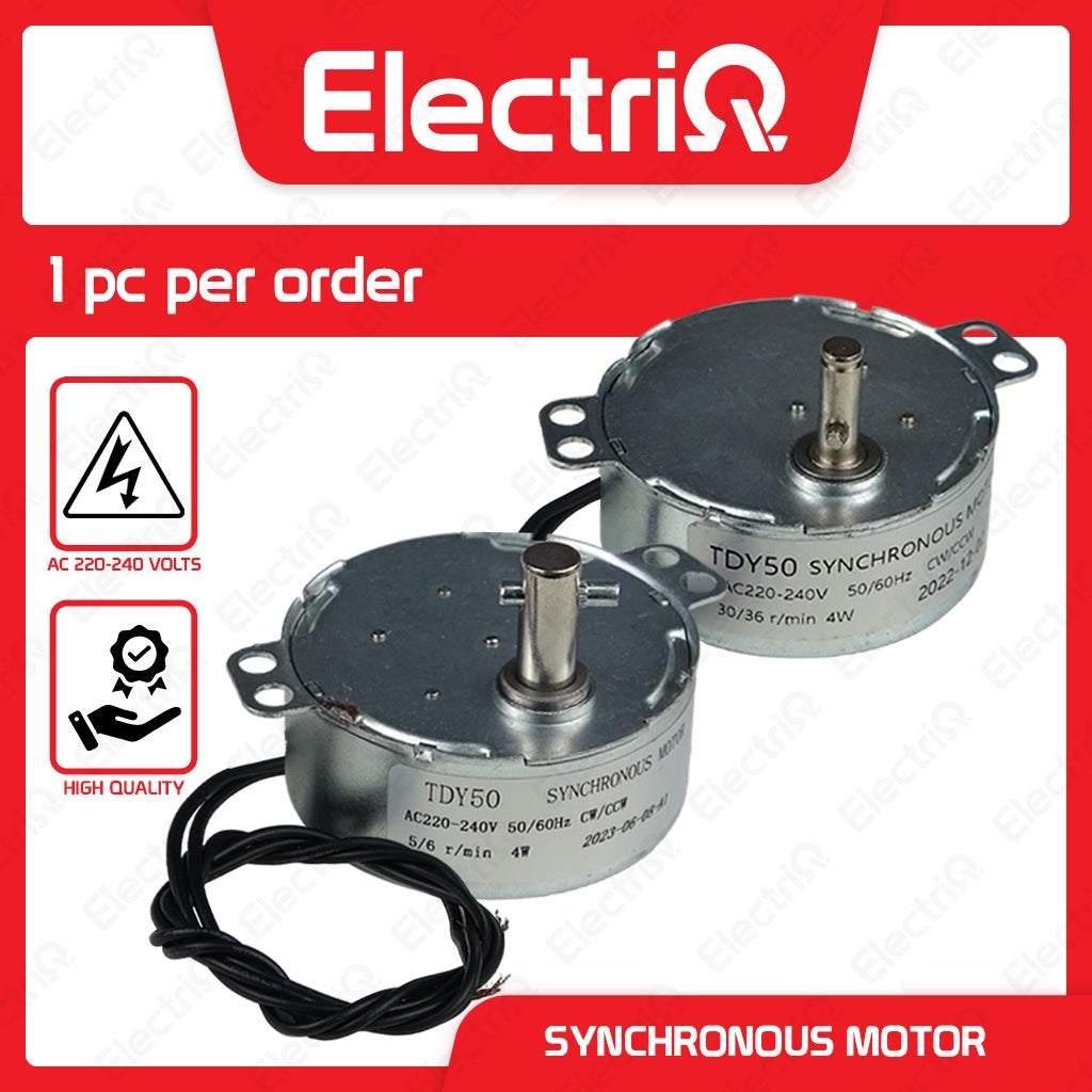Electriq Universal Synchronous Motor 220V AC Electric Fan Spare Part