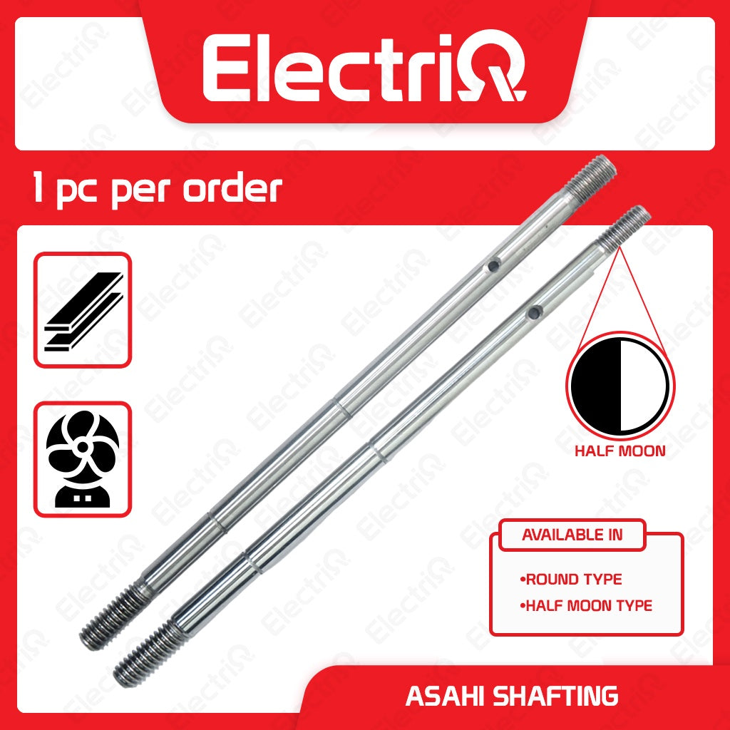 Electriq Asahi Shafting 8mm Half Moon / Round Type Electric Fan Spare Part
