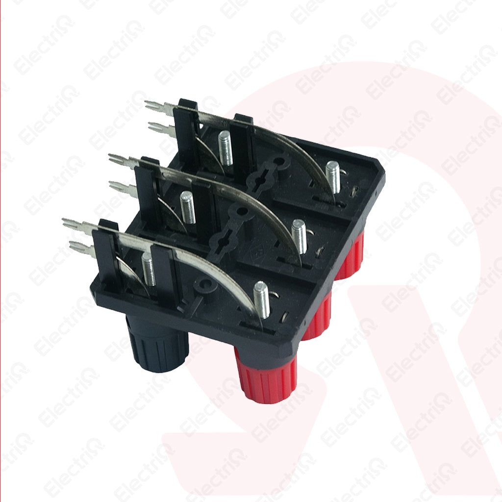 Electriq Universal Stereo Speaker Terminal Binding Post Curve/Bend Type