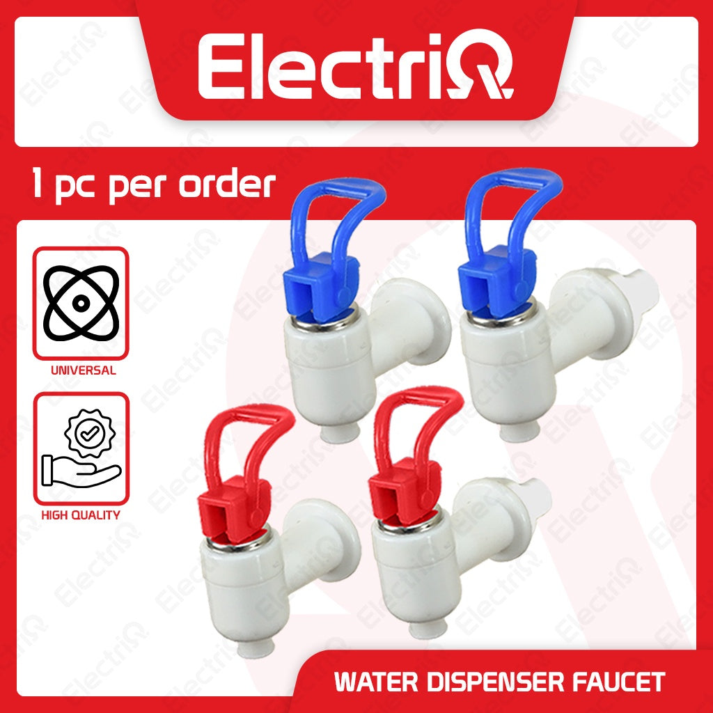 Electriq Water Dispenser Faucet (Male & Female Inlet) PVC Jug Tap Replacement – Hot/Cold