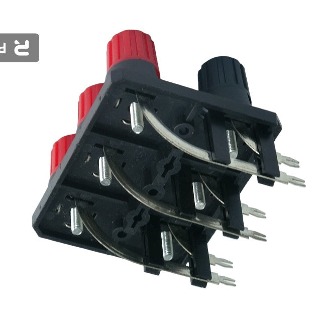 Electriq Universal Stereo Speaker Terminal Binding Post Curve/Bend Type