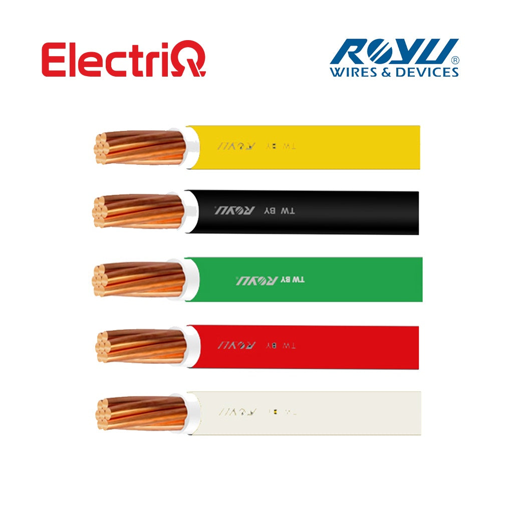 Electriq Royu THHN/THWN Stranded Copper Wire 5.5mm² AWG10 150m Heavy Duty Electrical Cable