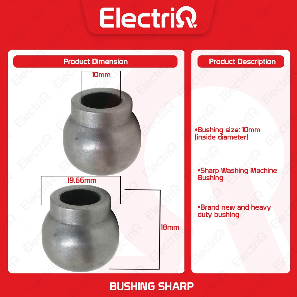 Electriq Washing Machine Bushing 10mm for Sharp Motor Replacement Part