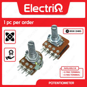 Electriq Potentiometer Mono 50K / Stereo 50K 8/6 Pins Universal Volume Control