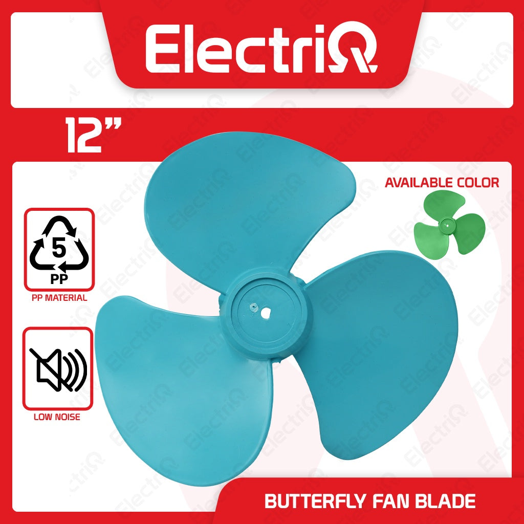 Electriq 12" Universal Electric Fan Blade Half Moon (D-Type) Replacement