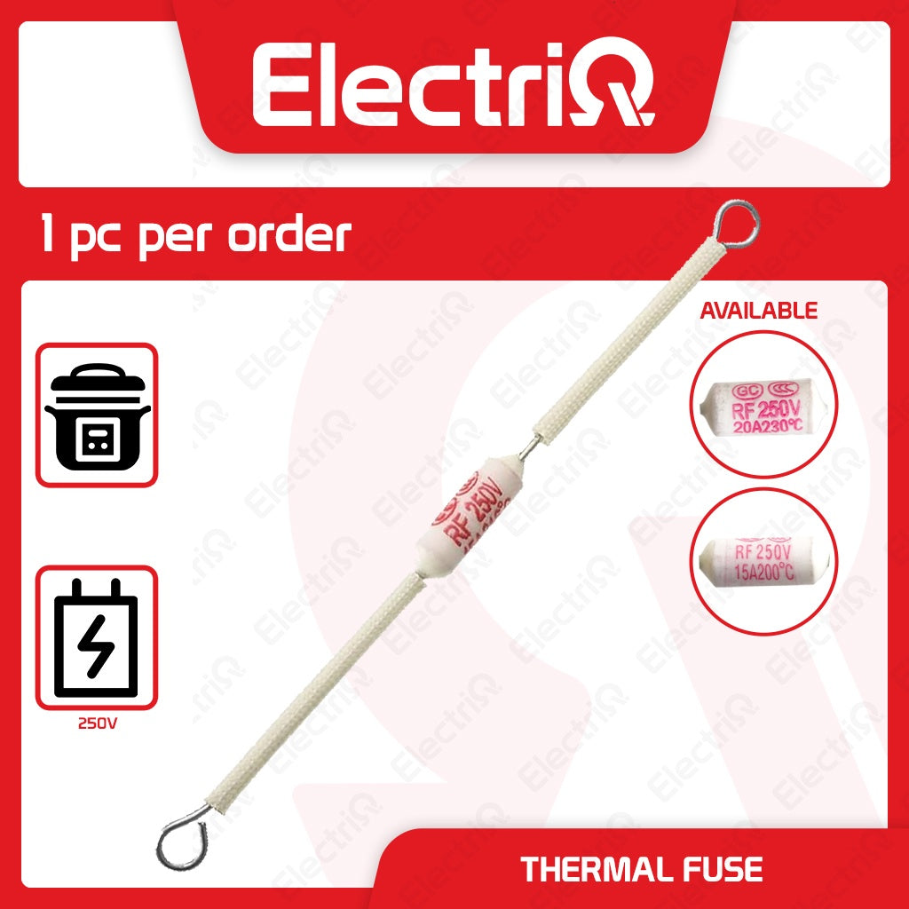 Electriq RF 250V Ceramic Thermal Fuse 15A / 20A for Rice Cooker Replacement Part