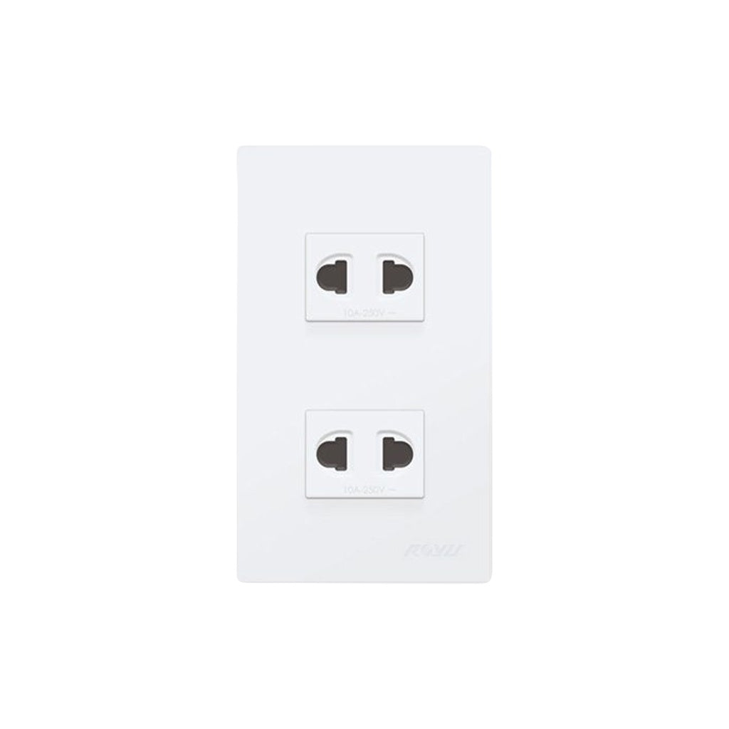 Electriq Royu Super Wide Series Electrical Switches & Outlet WD / WS Series Universal Outlet Switch