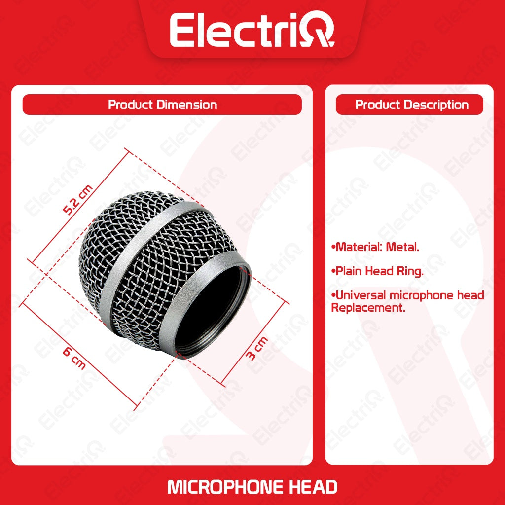 Electriq Universal Microphone Head Replacement Plain Head Ring