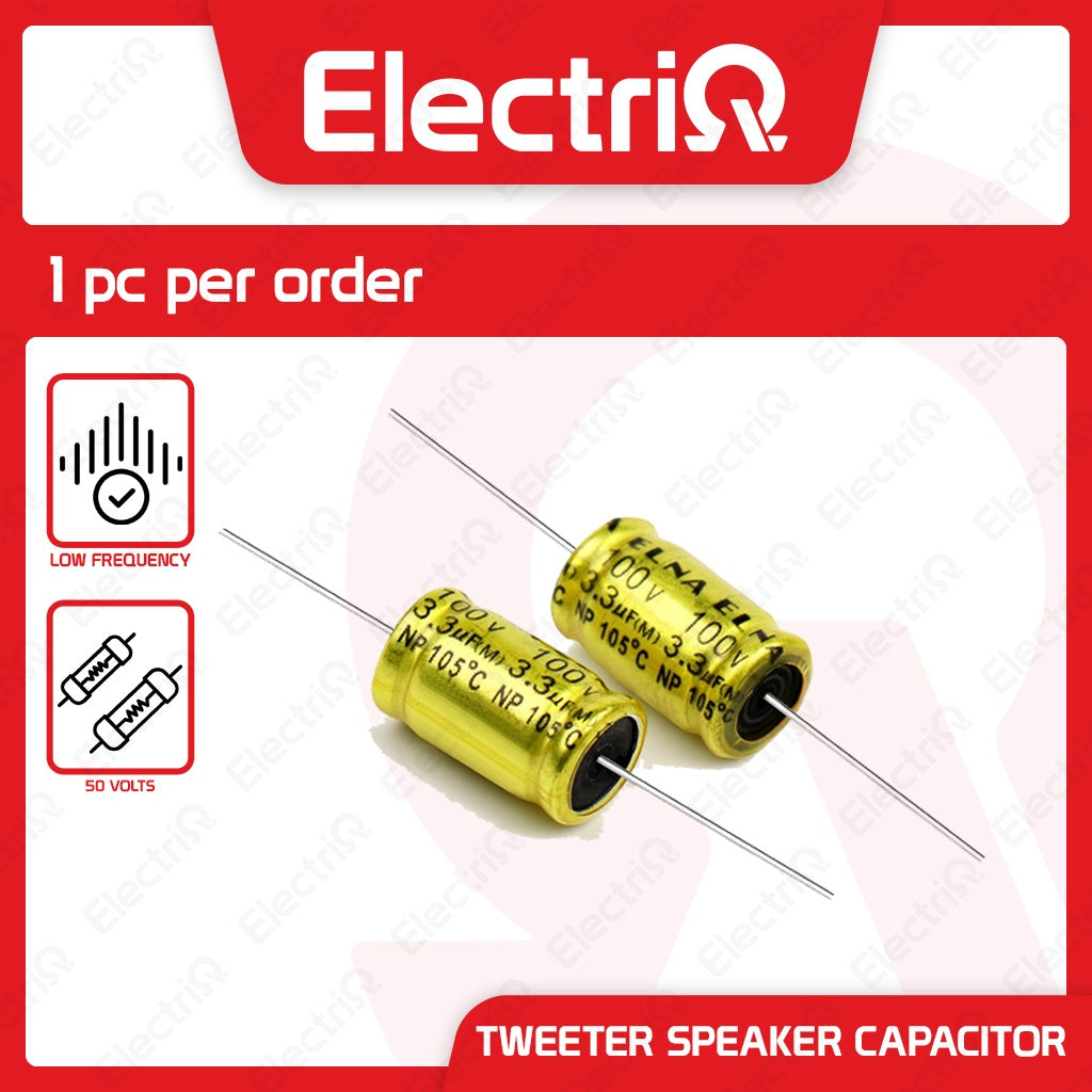 Electriq Non-Polar Audio Tweeter Speaker Capacitor (One Piece per Order)