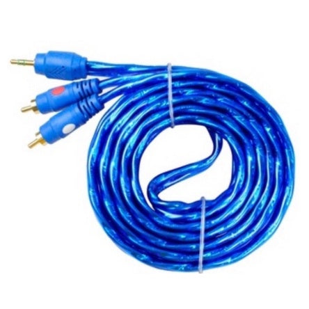 Electriq 3.5mm Jack to 2 RCA Stereo AUX Audio Cable Gold-Plated