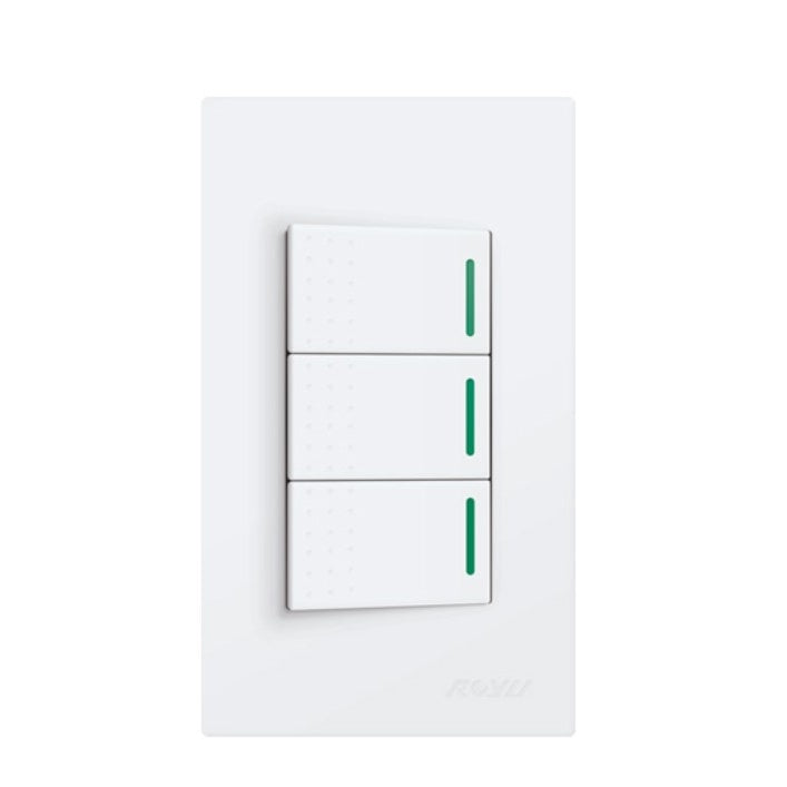 Electriq Royu Super Wide Series Electrical Switches & Outlet WD / WS Series Universal Outlet Switch