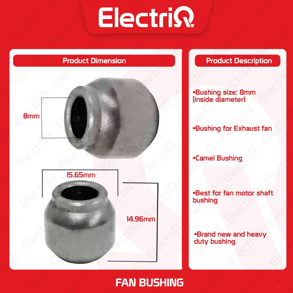 Electriq Camel Bushing 8mm for Exhaust & Electric Fan Motor Replacement