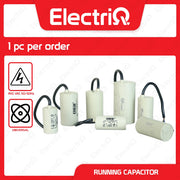 Electriq Motor Running Capacitor CBB60 450VAC Cable Wire Type