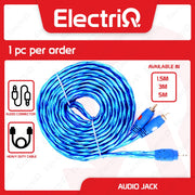 Electriq 3.5mm Jack to 2 RCA Stereo AUX Audio Cable Gold-Plated
