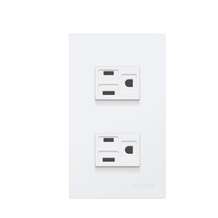 Electriq Royu Super Wide Series Electrical Switches & Outlet WD / WS Series Universal Outlet Switch