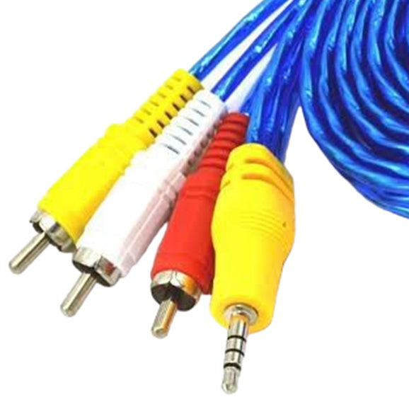 Electriq 1.5M ABS-CBN TV Plus Audio Video Cable Heavy Duty Black Jack Cable