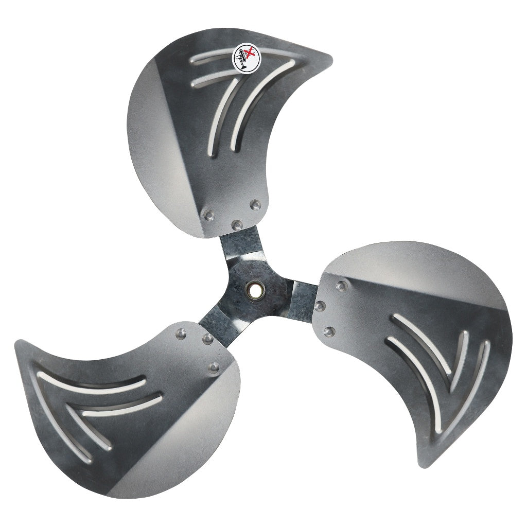 Electriq 18” Industrial Metal Electric Fan Blade (8mm/10mm Hole) for Asahi, Hanabishi, Camel, Dowell