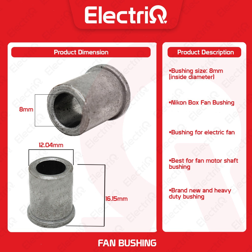 Electriq Tower Fan Bushing 8mm TF-12 Motor Replacement Part