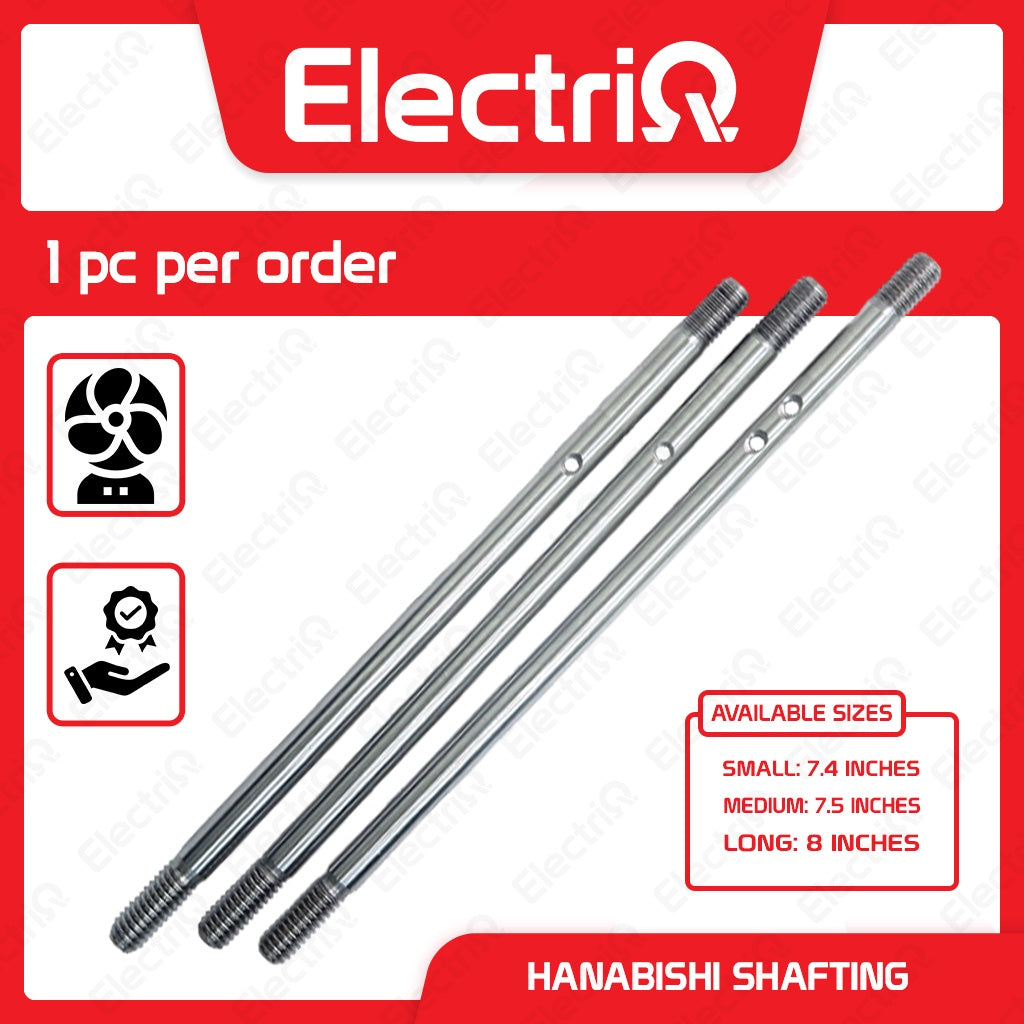 Electriq Hanabishi Shafting 8mm Full Moon Type S / M / L Electric Fan Spare Part