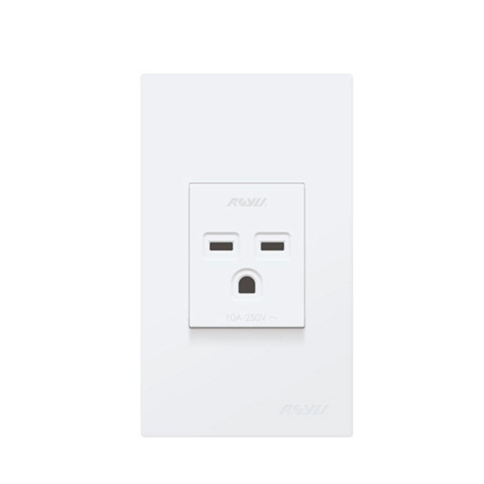 Electriq Royu Super Wide Series Electrical Switches & Outlet WD / WS Series Universal Outlet Switch