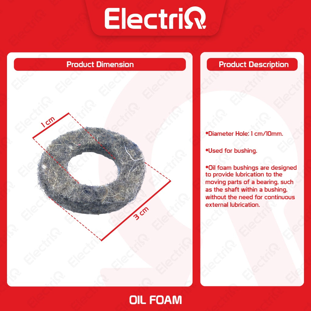 Electriq Oil Foam for Electric Fan Bushing Electric Fan Spare Parts Only