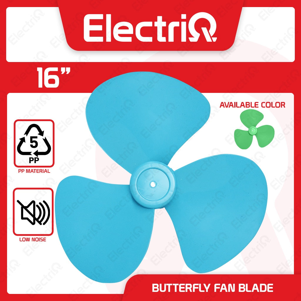Electriq 16” Regular Plastic Fan Blade Half Moon (D-Type / Elesi) Replacement