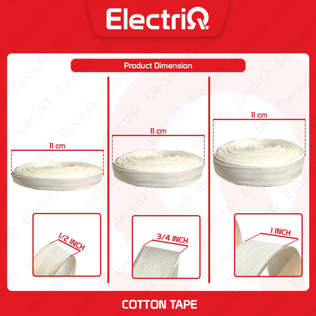 Electriq Cotton Tape for Rewinding Electrical Insulation