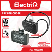 Electriq CBB61 Electric Fan Capacitor Terminal & Wire Type Replacement Part