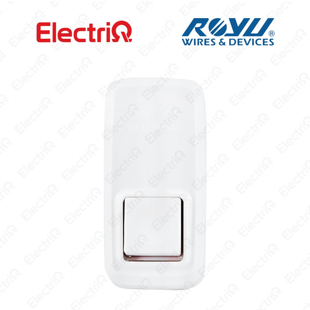 Electriq Royu Surface Mounted Doorbell Push Button Switch