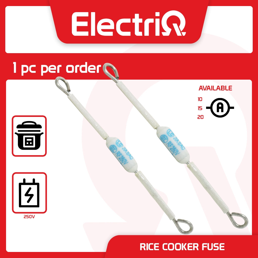 Electriq Ceramic Thermal Fuse 250V 10A 15A 20A Temperature for Rice Cooker