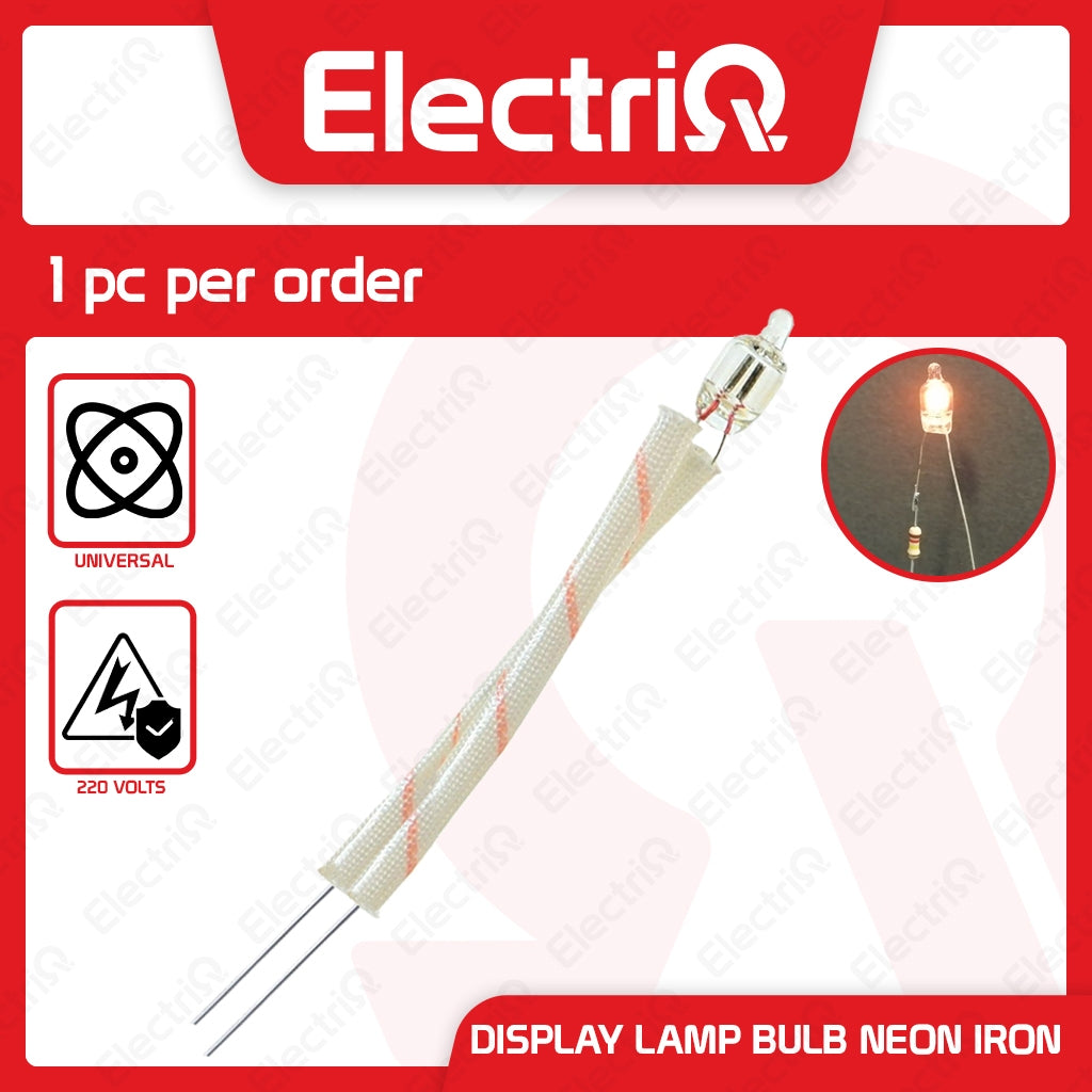 Electriq 220V Neon Indicator Lamp Bulb for Rice Cooker, Iron, Thermos & Oven