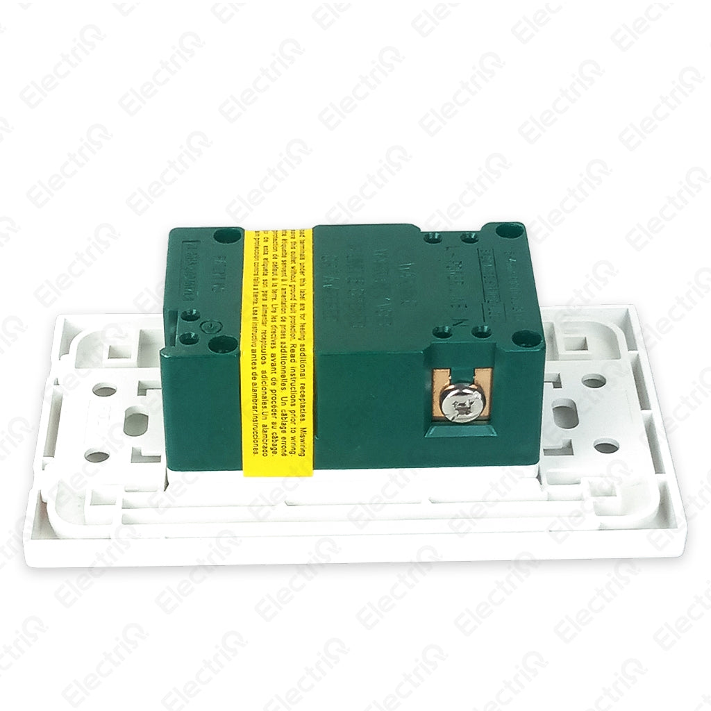 Electriq Royu Ground-Fault Circuit Interrupter 20A Duplex GFCI Outlet Set 250V Safety Outlet