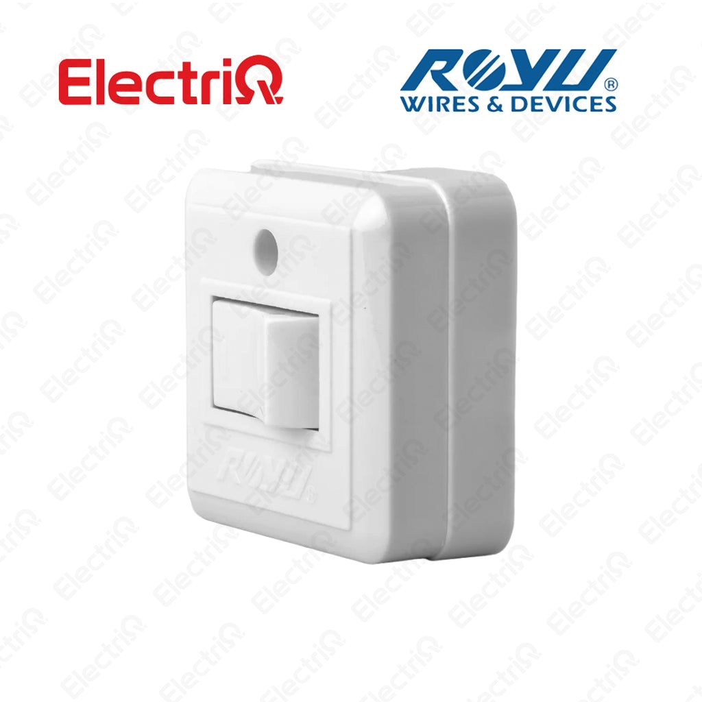 Electriq Royu Surface Mounted Snap Switch 1 Gang 10A 250V Electrical Switch
