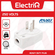 Electriq Royu Heavy Duty Plug with Grounding 20A 250V REDPL108 Electrical Power Plug