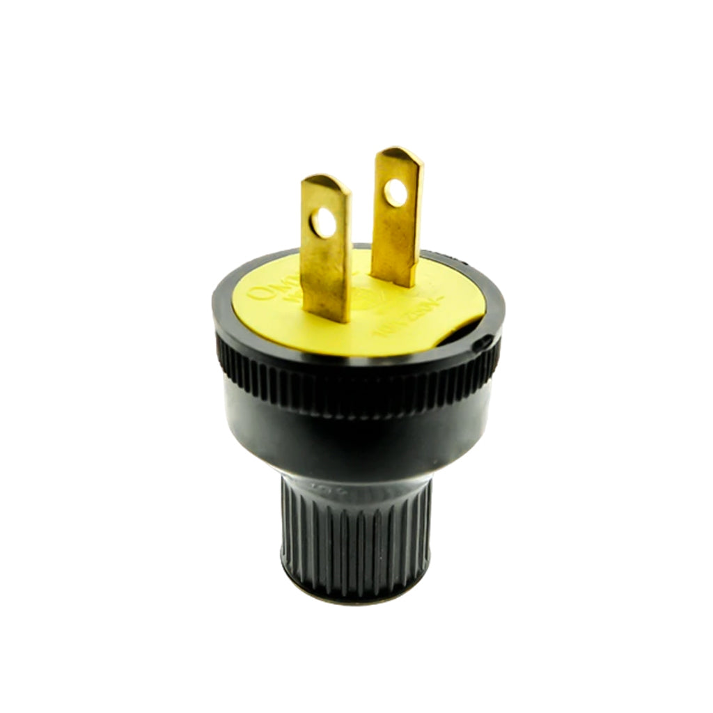 Electriq Omni Heavy Duty Rubber Plug Yellow 10A 260V Industrial Electrical Plug