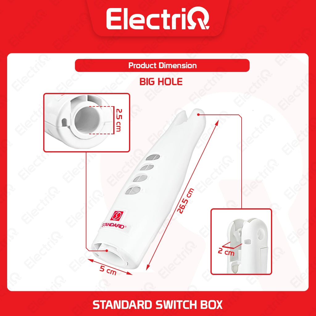 Electriq Replacement Switch Box for Standard Small/Big Hole Electric Fan Spare Parts Only