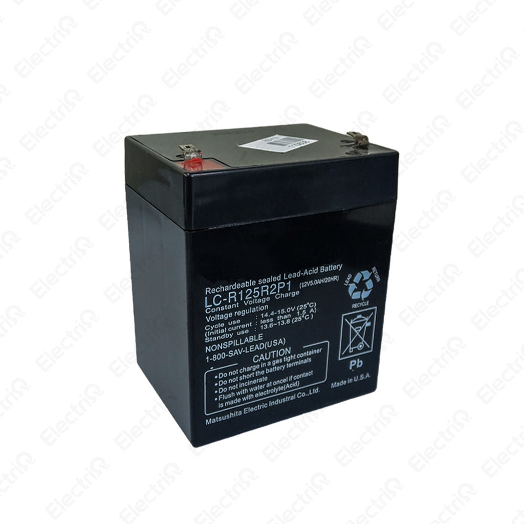 Electriq 12V 5AH UPS Battery Sealed Lead Acid Rechargeable Deep Cycle Battery