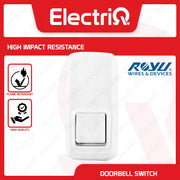 Electriq Royu Surface Mounted Doorbell Push Button Switch
