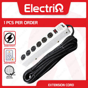 Electriq Panther Power Extension Cord 5M with Surge Protector 6-Outlet