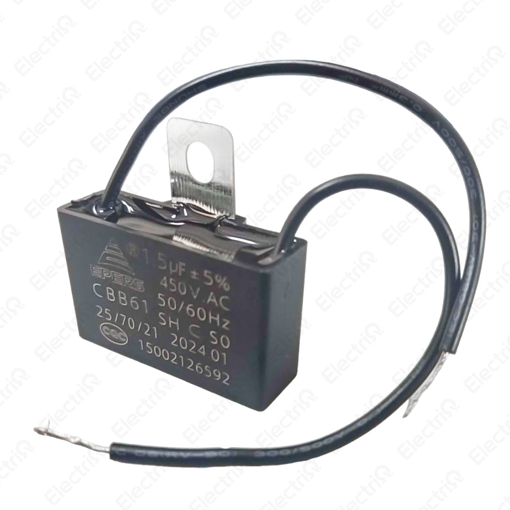 Electriq CBB61 Electric Fan Capacitor Terminal & Wire Type Replacement Part
