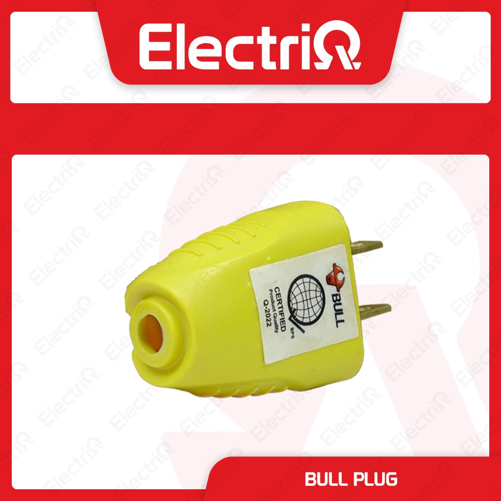 Electriq Bull Plug Unbreakable Yellow Series Heavy Duty Safety Plug 10A 250V