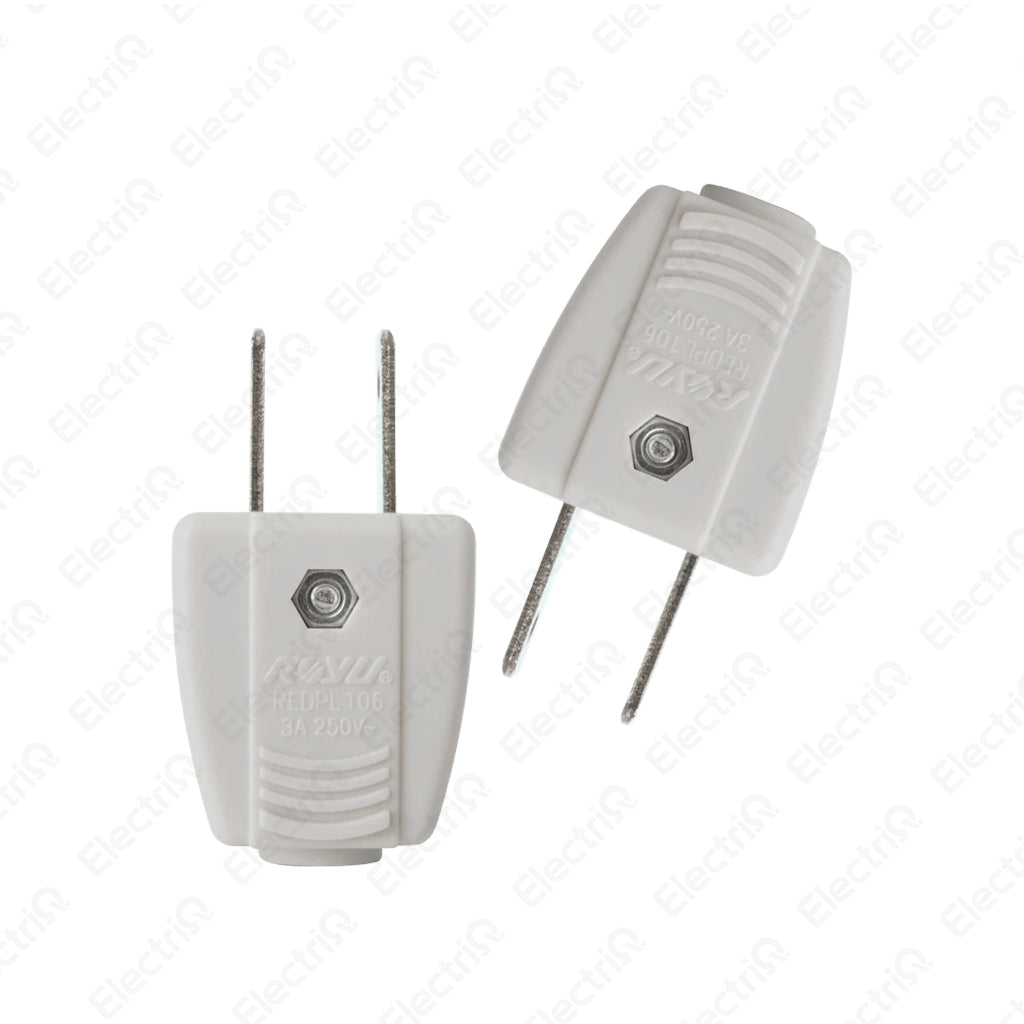 Electriq Royu Electrical Regular 3A Plug 250V Flame Retardant Plug